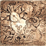 William Morris Hare brown stain tile